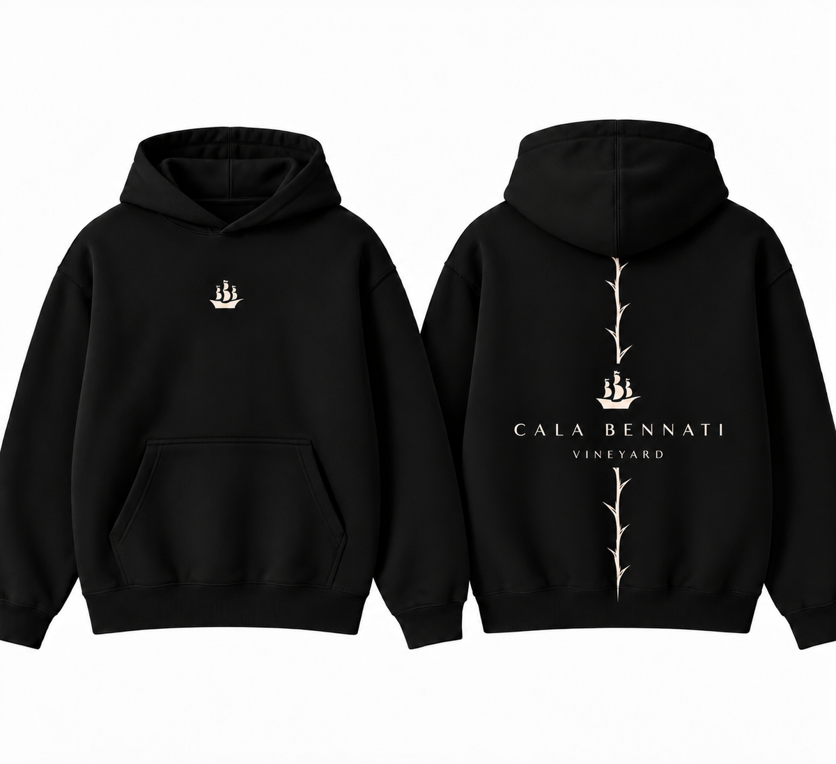 Spina Hoodie Black